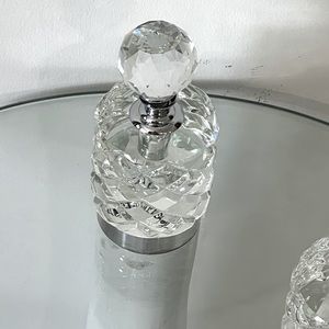 Bottle Crystal Dresser Cologne / Perfume Bottle - Ground Stopper
